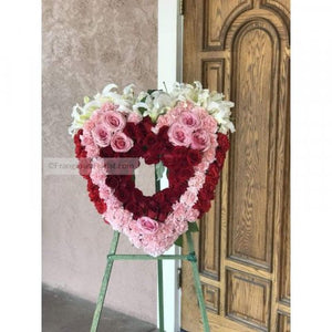 The Sweetest Large Open Heart Standing Wreath